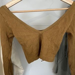 Urban Outfitters Long Sleeve Crop Top
